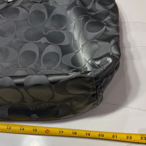 Coach Signature Gray Tote Bag - Picture 5 of 13